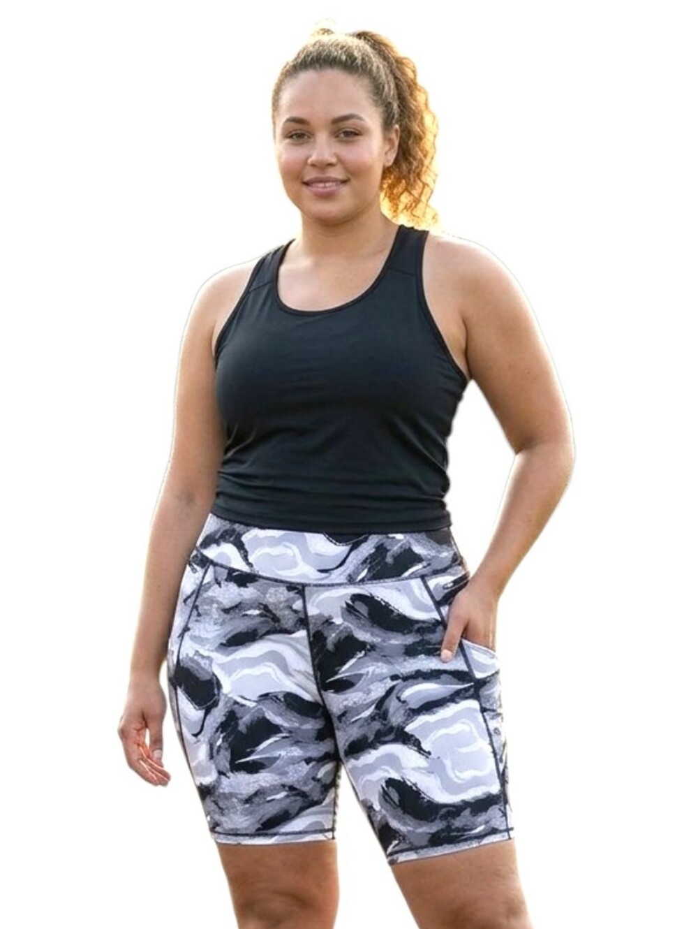 New! Plus Size Active Wear Shorts
